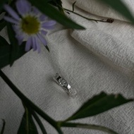 海邊的花園-珊瑚石 純銀戒指