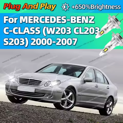 2/4Pcs Led Lights High Quality 25000LM CSP Headlight Bulb For MERCEDES-BENZ C-CLASS W203 CL203 S203 