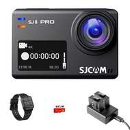 SJ8pro Action Camera 4k60fps with Stabilization 2.0, 131ft Waterproof Underwater Camera Support Exte
