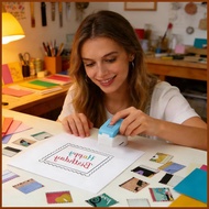 Stamp Puncher Square Square Hole Embossing Postage Puncher Crafts Stamp Shape Cutters for Scrapbook 