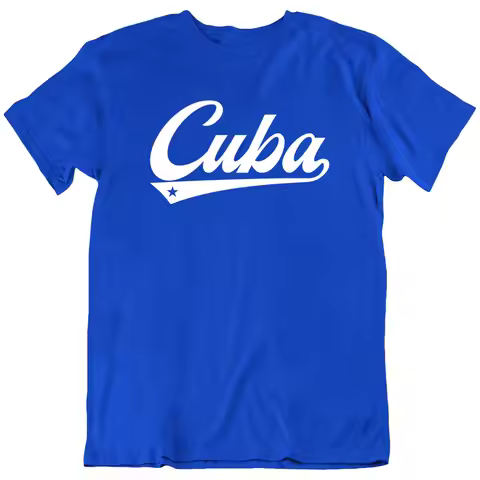 Cuba Cuban Castro Baseball Sport T Shirt New