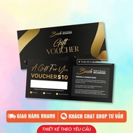 Print Gift Voucher Spa, Luxurious Nails, Voucher Design upon request Thick, sharp C300 paper