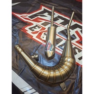 DT 100 exhaust.Classic and oval. king shrimp. satria 2 stroke.