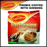 [AGROMAS]KOPI| Premix Coffee with Ginseng |Kopi Campuran ginseng Agromas