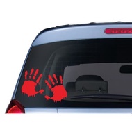 Cutting Sticker Blood Palm Sticker Bloody Footprint