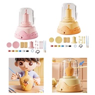 [szluzhen3gv] Electric Pottery Wheel Set for Kids Clay Sculpting Tools Beginner Professional Complet