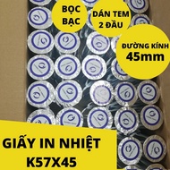 Giấy in nhiệtgiấy in bill k57x45 (57mm) 20 cuộn