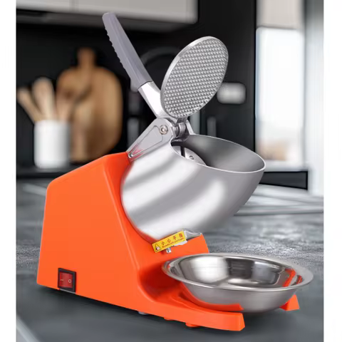 Double-blade ice crusher commercial smoothie maker snowflake household ice crusher, shaved ice maker