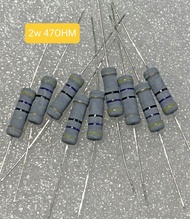 10BUAH RESISTOR 2W 47 OHM 2WATT 47OHM 2 WATT 47 OHM