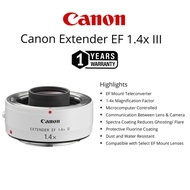 CANON EXTENDER EF 1.4X III (1 YEARS WARRANTY) CANON EF MOUNT TELECONVERTER FOR CANON EOS EF LENS DSL