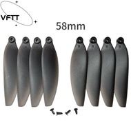 VFTT Folding Propeller Blades, Universal Plastic Remote Control Drone Parts,  58mm/66mm Black Quadco