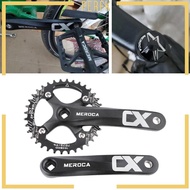 [Perfk] Road Bike Crankset Aluminum Alloy Crankset Bike Accessories for BMX Road Equipment