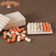 ABEBONGONY 1Set Cute Chicks Eggs, 4 Styles Mini Simulated Eggs,  Family Eggs Miniature Decorations