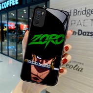YA-35 Roronoa Zoro HD Softcase Glossy Glass for OPPO A16 A16S A54S A95 A74 F19 F19S Reno 6 Lite