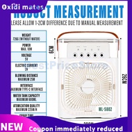 Oxidi mates ❤BPS 4in1 Portable Fan Air Cooling USB Aircond Humidifier Purifier Mist Cooler 7 LED Nigh Light Kipas USB ML-5802❀