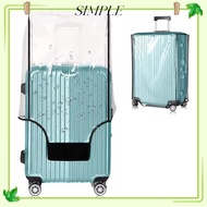 SIMPLESHOP Luggage Protector , Travel PVC Baggage Cover, Waterproof Transparent Thicken Suitcase Pro