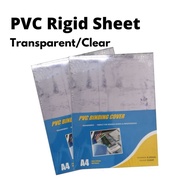 A4 PVC RIGID SHEET 100pcs  / TRANSPARENT PLASTIC COVER / PLASTIK PVC PELINDUNG BUKU SKRAP 100 KEPING