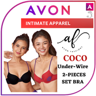 AVON COCO UNDER WIRE 2-PIECES SET BRA ( SIZES 32A 32B 34A 34B 36A 36B )-Avon Philippines 2 Best Sell