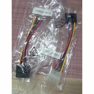 4 Pin IDE Molex to SATA 15 Pin Power Adapter Cable for HDD / SSD / CD-ROM