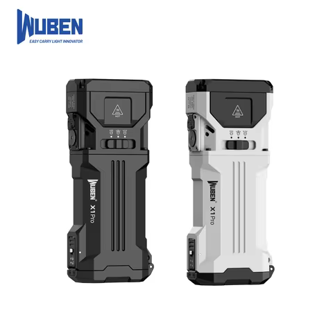 Wuben X1 Pro 12300 Lumens EDC Flashlight, 9600mAh Power Bank 30W Fast Charging, Flood/Throw Beam, IP