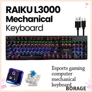 BORAG RAIKU L3000 Keyboard, 104 Keys Silent Gaming Mechanical Keyboard,   Backlit Mechanical Keys US