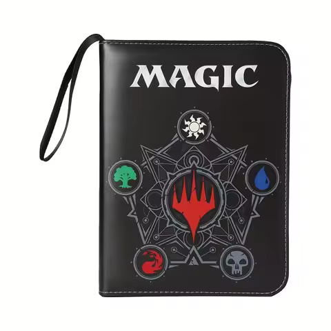 4 Pocket Trading Card Binder Album Holder Pages Folder Protector for Magic Trading Cards TCG - 3 Rin