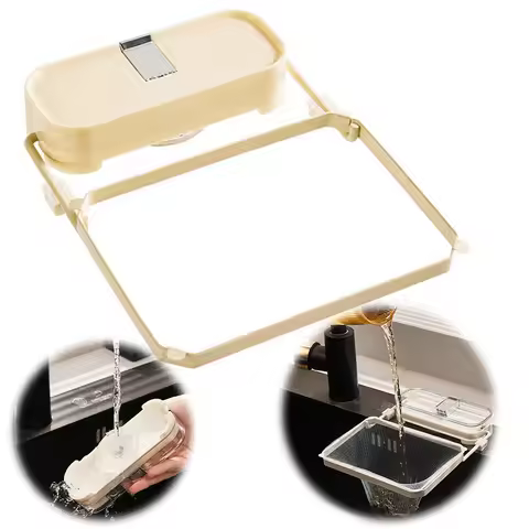 Suction Cup Sink Strainer Sink Strainer Basket Foldable Sink Drainer Basket Multi-Function Drain Rac