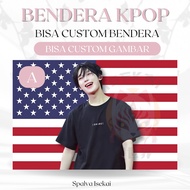 AMERICAN FLAG KPOP SUNOO ENHYPEN KPOP POSTER/ KPOP FLAG/ Kim Seon Woo KPOP Tapestry/ Kpop Tapestry/
