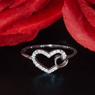 Fliz - LOVE Ring - Ring heart motifWanita heart love silver 925 CS19708 Love Ring