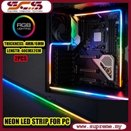 NEON Digital RGB LED Strip for PC LED Strip 5V 3-pin ARGB LED Header Compatible with Aura SYNC