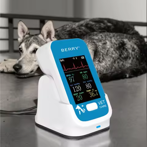 Am6200 Wireless Veterinary Monitoring Device Pet Diagnostic Vital Signs Monitor with Pressure Gauge