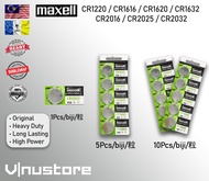 Ori Japan Maxell • CR2032 • CR2025 • CR2016 • Expiry Year 2030 • High Quality