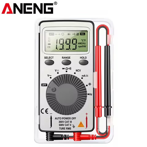 AN101 Mini Digital Voltmeter Multimeter With Alarm buzzer ANENG 4000 Counts Voltage Current Tester M