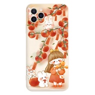 Phone Case Little Rabbit Girl under a super cute pink canopy Iphone 14 13 12 11 Pro Promax 6S 7 8 Pl