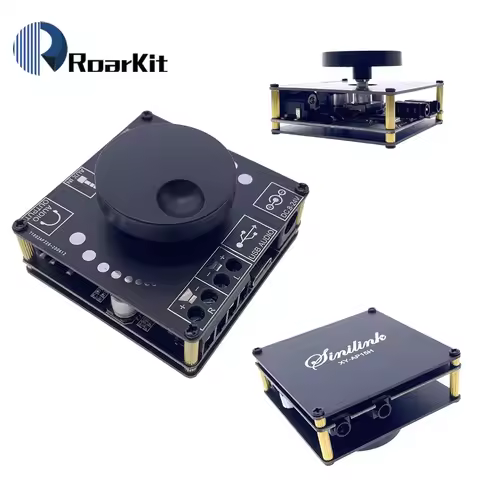 Sinilink 40W/50W Stereo Bluetooth 5.0Power Amplifier Board WIFI Mobile Control APP 12V/24V High Powe