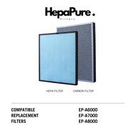 Hitachi EP-A6000/EP-A7000/EP-A8000 Compatible HEPA &amp; Activated Carbon Filters [HepaPure]