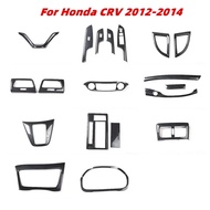 For Honda CRV 2012 2013 2014 Accessories Car Decoration Stickers Imitation Carbon Fiber Steering Whe