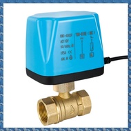 (FTQN) Normally Closed Motorized Ball Valve AC110V 2-Wire Brass Electric Solenoid Valve DN15 Replace
