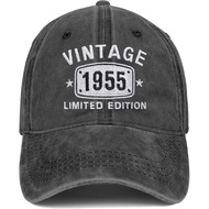 70th Birthday Gifts for Men Women Hats 1955 Vintage 70 Year Old Embroidered Baseball Cap