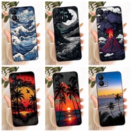 New Casing For Motorola Moto G53 5G Case XT2335-2 Fashion Sunset Painted Soft Silicone Back Cover Fo