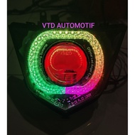Headlamp reflector Wr155 BILED AES Turbo SE MOTOR Yamaha WR155 R WR 155 PNP PACKAGE FULL RGB