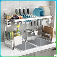 Stainless Steel Kitchen Sink Shelf Countertop Dish Rack Dish Drainer Rack Sink Dish Organizer