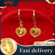 ✜✚[buy 1 Take 1] COD Saudi Gold 18k Pawnable Legit Earrings Earings for Women Korean Style Rose Gold