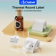 CLABEL 221B/220B/230B/320B/S1 Waterproof Thermal Round Label Sticker for Food and Gift Sealing Label