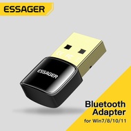 Essager USB Bluetooth Adapter Dongle Bluetooth 5.0 Adapter For PC Laptop Wireless USB Bluetooth Car Audio Receiver Transmitter