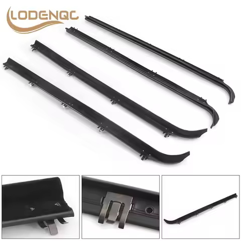 4PCS Inner & Outer Car Door Window Seal Belt Weatherstrip Kits For 1987-1997 Ford F150 F250 F350 F2T