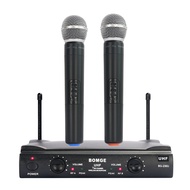 BOMGE 230U UHF Wireless Dual channel Professional Cordless microphone system for H for Home Party KTV Meeting Wedding Church