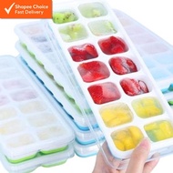 Silicone Ice Cube Tray With Cover 14 Holes, Baby Food Mold | Bekas Ais Silikon 冰模
