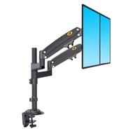 NB-H180 17-27 Inch 2 Monitor Mount New 2024 360 Degree Rotating Table Mount
