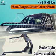 Roll Bar with Brake Light Hilux Roll Bar Ranger Roll Bar Dmax Roll Bar Navara Roll Bar Triton Roll B